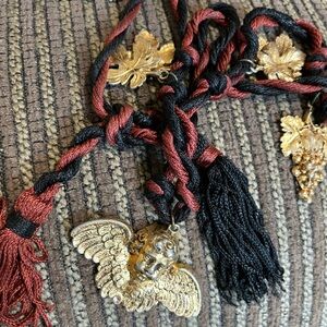 Yves Saint Laurent Gold and Black Necklace